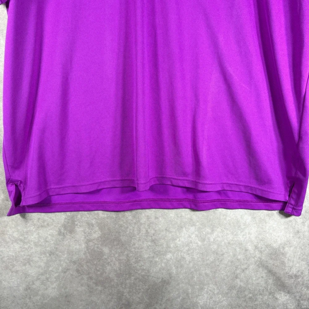 Nike Polo Shirt Mens XXL Purple Dri-Fit Golf Performance Short Sleeve Active